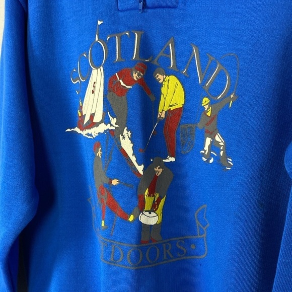 Vintage glen appin of scotland half zip graphic fleece - Picture 3 of 5